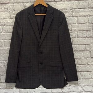 Kenneth Cole slim fit Men's sport coat Blazer plaid